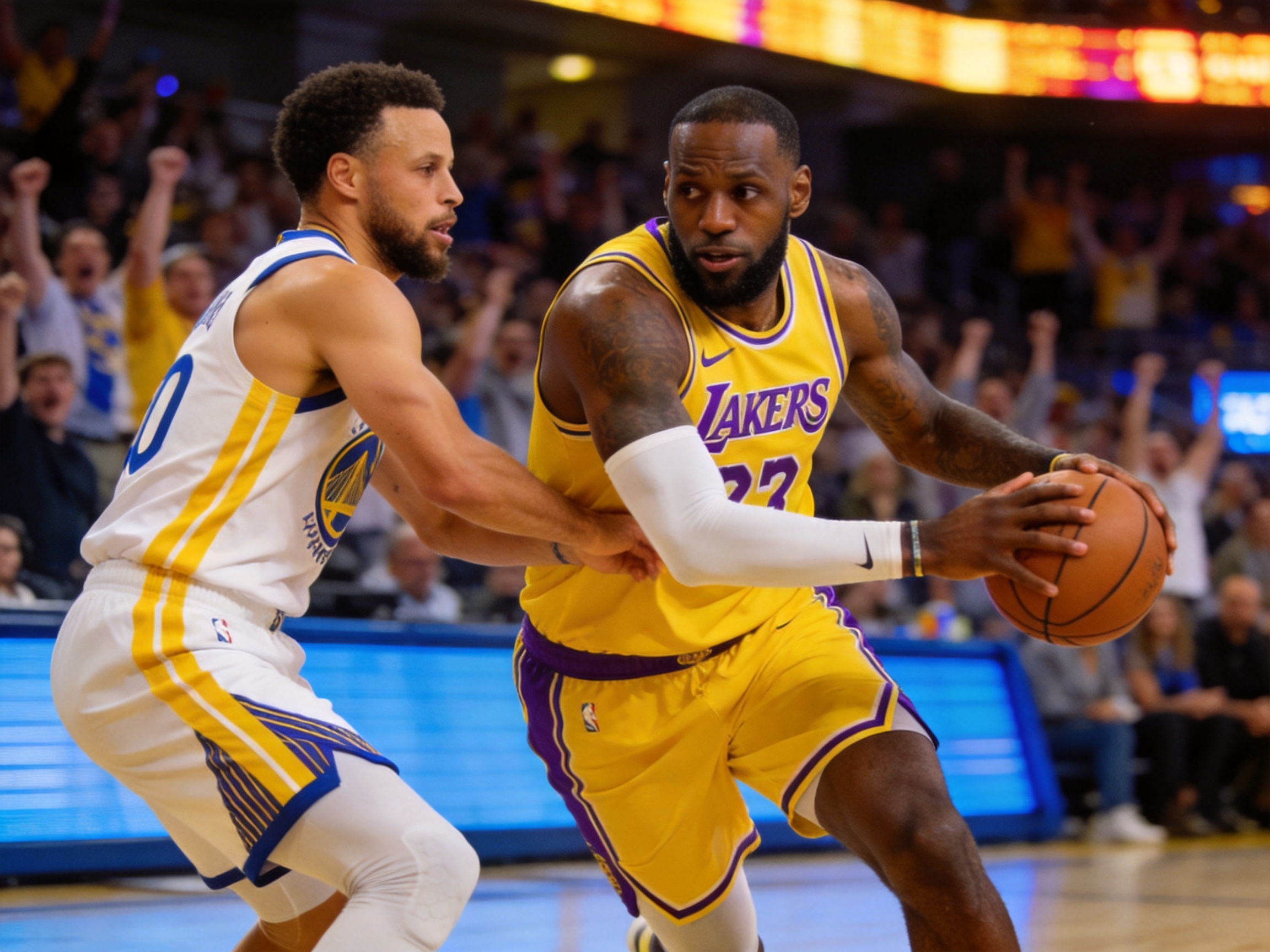 NBA季后赛 湖人险胜勇士